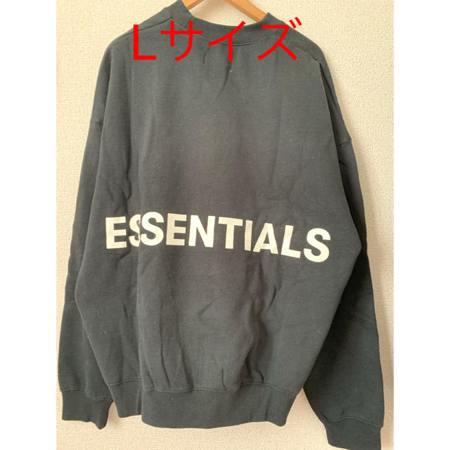 FEAR OF GOD(フィアオブゴッド)のEssentials スウェット ブランド 黒 L メンズのトップス(スウェット)の商品写真