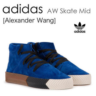 アレキサンダーワン(Alexander Wang)のadidas alexander wang skate MID 22.5cm 青(スニーカー)