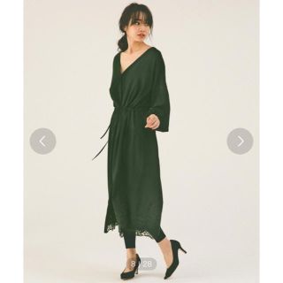 アパートバイローリーズ(apart by lowrys)のTRカットワークレースLSワンピース【美品】(ロングワンピース/マキシワンピース)