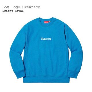 シュプリーム(Supreme)のM　Supreme Box Logo Crewneck Bright Royal(シャツ)