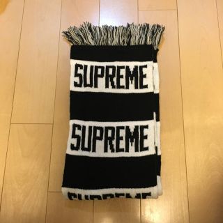 シュプリーム(Supreme)のSupreme 16aw 16fw Bar Stripe Scarf Black(マフラー)