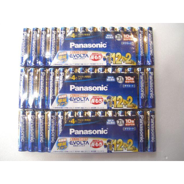 Panasonic(パナソニック)の【パナソニック】エボルタ 単4電池 お買得増量パック 12+2本 3set インテリア/住まい/日用品のライト/照明/LED(その他)の商品写真