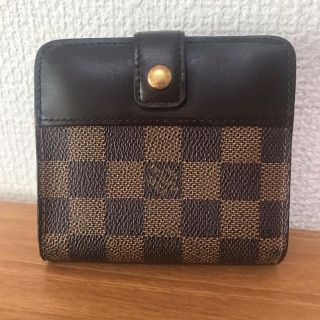 ルイヴィトン(LOUIS VUITTON)の美品♡ルイヴィトン ダミエ  コンパクト 折財布(財布)