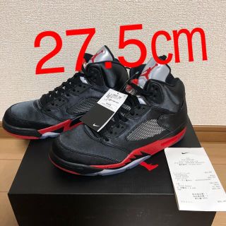 ナイキ(NIKE)の 【27.5】JORDAN 5 RETRO SATIN BLACK Bread(スニーカー)