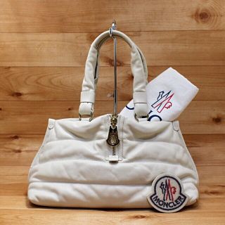 モンクレール(MONCLER)の本物【綺麗】MONCLER leather♡ハンドバッグ(ハンドバッグ)