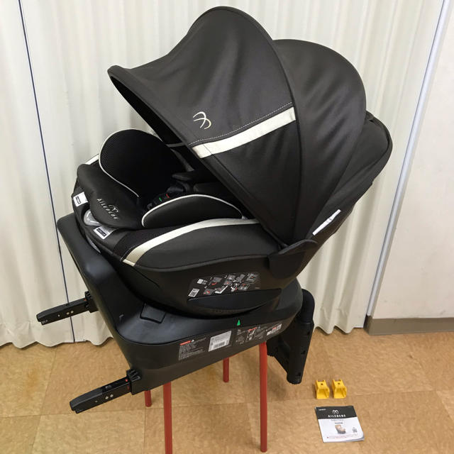 ★美品★新生児OK♪ エールべべ クルット3i アンバーブラウン ISOFIX