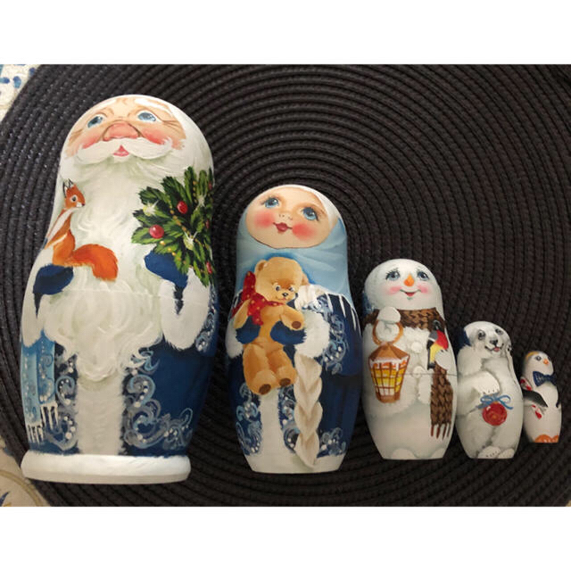 マトリョーシカ クリスマス ロシアコブロフ工房 即完売人気作家 マトリョーシカ クリスマス ロシアコブロフ工房 即完売人気作家