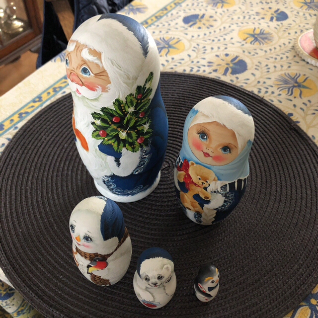 マトリョーシカ クリスマス ロシアコブロフ工房 即完売人気作家 マトリョーシカ クリスマス ロシアコブロフ工房 即完売人気作家