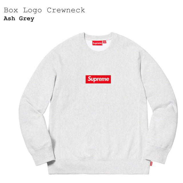 Supreme(シュプリーム)のSupreme box logo crewneck ash grey s 18 メンズのトップス(スウェット)の商品写真