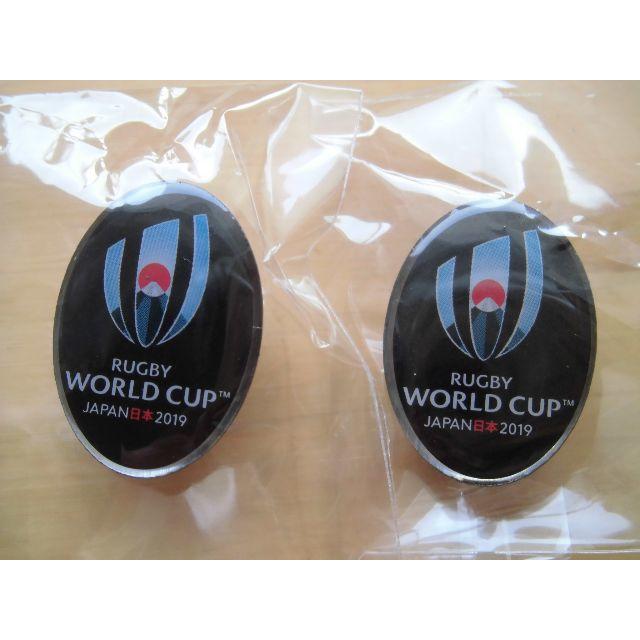 未開封★非売品★ラグビーワールドカップ W杯 2019 ピンバッジ 2個set スポーツ/アウトドアのスポーツ/アウトドア その他(ラグビー)の商品写真