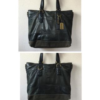 コーチ(COACH)のCOACH 本革 2WAYトートバッグ（ショルダーベルト付）(トートバッグ)