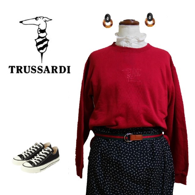 Santa Monica(サンタモニカ)の【TRUSSARDI トラサルディ】ロゴ刺繍スウェット レディースのトップス(トレーナー/スウェット)の商品写真