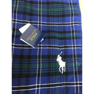 ポロラルフローレン(POLO RALPH LAUREN)の新品 ラルフローレン タオルハンカチ青(ハンカチ)