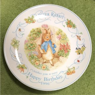 ウェッジウッド(WEDGWOOD)のウェッジウッド ピーターラビット バースデープレート1996年 20.5cm(食器)