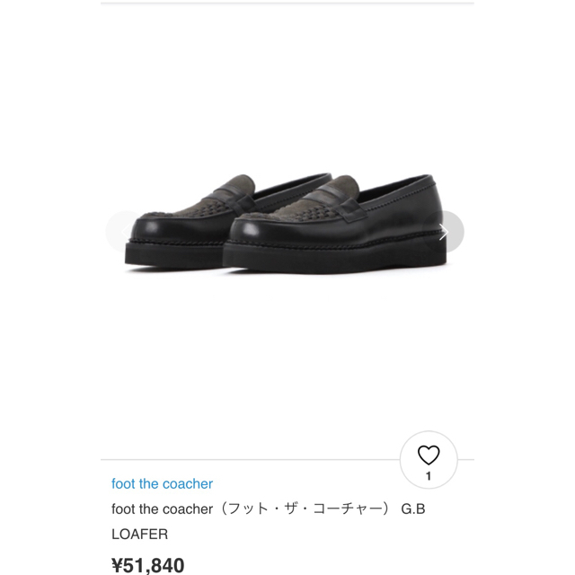 foot the coacher(フットザコーチャー)のfoot the coacher ローファー 靴  メンズの靴/シューズ(ドレス/ビジネス)の商品写真