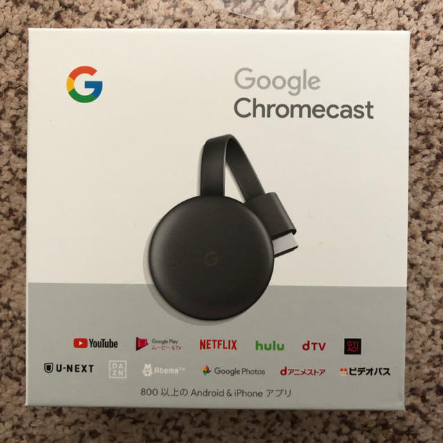 Google Chromecast スマホ/家電/カメラのテレビ/映像機器(映像用ケーブル)の商品写真