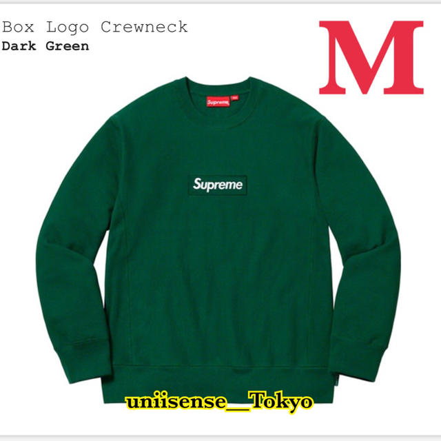 正規新品 Supreme Box Logo Crewneck クルーネック M