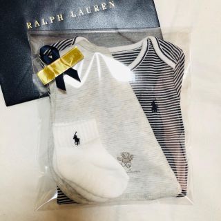 ラルフローレン(Ralph Lauren)の定価半額以下！ラルフギフトセット☆80サイズ出産祝いに☆(ロンパース)