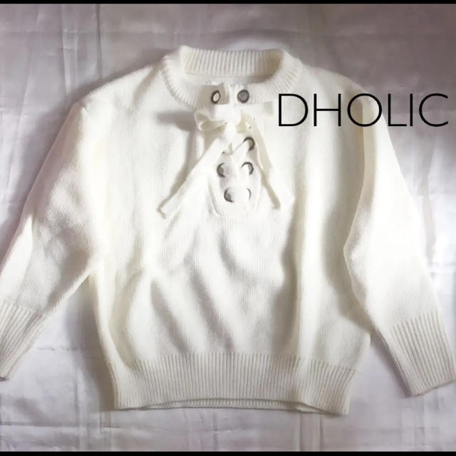 dholic(ディーホリック)の新品♡DHOLIC ホワイトニット レディースのトップス(ニット/セーター)の商品写真