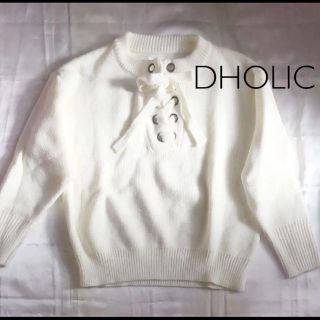 ディーホリック(dholic)の新品♡DHOLIC ホワイトニット(ニット/セーター)