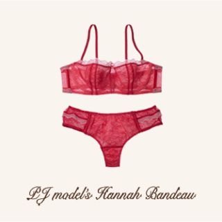 ピーチジョン(PEACH JOHN)の【新品未使用】PJ モデルズ HANNAH バンドー 上下セット F75(ブラ&ショーツセット)