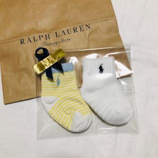 ラルフローレン(Ralph Lauren)のプチギフトに☆ラルフ新品ソックス！二足セット(靴下/タイツ)