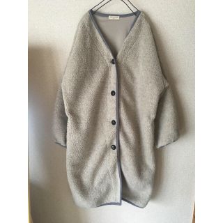 メルロー(merlot)のメグミ様専用  ボア ジャケット コート くるみボタン(ロングコート)