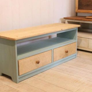 2ドロワテレビボード90　dressing table blue(家具)