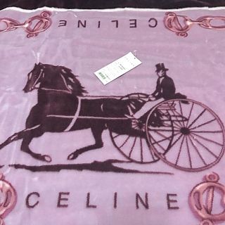 セリーヌ(celine)の★ セリーヌ アクリル ハーフケット 馬車柄(毛布)