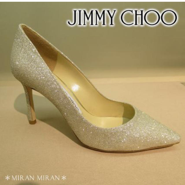 JIMMY CHOO(ジミーチュウ)のJimmy Choo ROMY85(プラチナムアイス) レディースの靴/シューズ(ハイヒール/パンプス)の商品写真