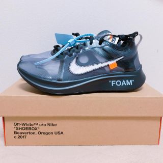 ナイキ(NIKE)のNike × off-white zoom fly 27.0cm 値段交渉可(スニーカー)