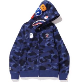 アベイシングエイプ(A BATHING APE)のXXL BAPE PSG A BATHING APE エイプ パリサンジェルマン(パーカー)