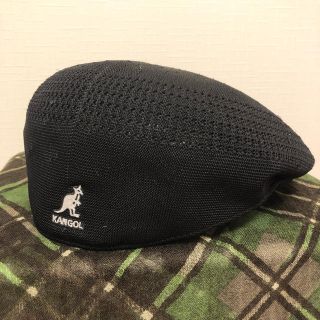 カンゴール(KANGOL)のKANGOL カンゴール ハンチング 黒 L(ハンチング/ベレー帽)