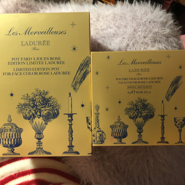 Les Merveilleuses LADUREE(レメルヴェイユーズラデュレ)のラデュレ 限定ポット＆チークセット コスメ/美容のベースメイク/化粧品(チーク)の商品写真