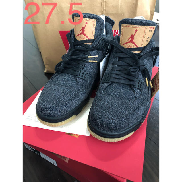 27.5 新品未使用 Nike Levi’s AIR JORDAN black