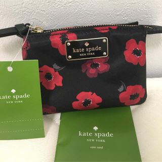 ケイトスペードニューヨーク(kate spade new york)の【新品未使用】Kate Spade 花柄 3ポケット コイン、カードケース(コインケース)