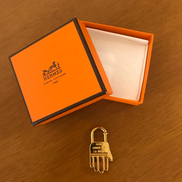 【美品】HERMES カデナ チャームハンド・ゴールド