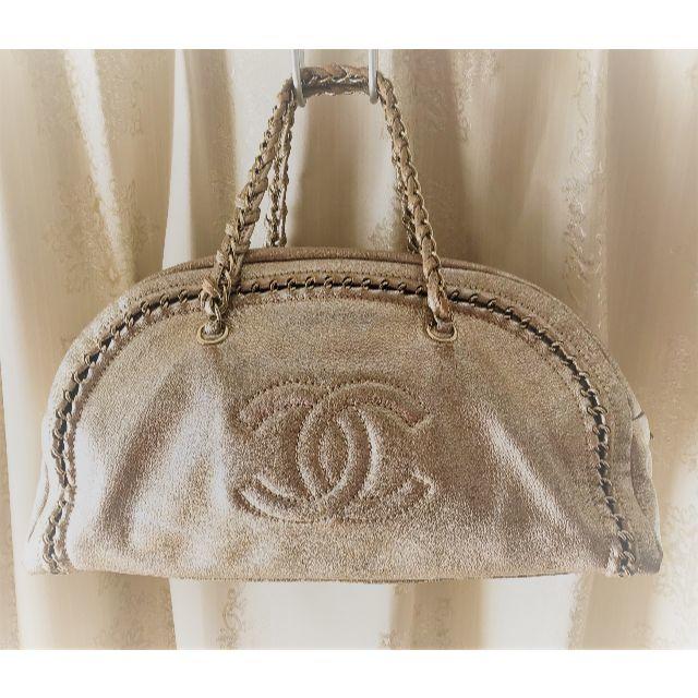 世界的に CHANEL - ボストンゴールド ボーリングバッグ ラグジュアリー
