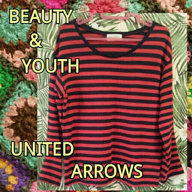 BEAUTY&YOUTH UNITED ARROWS(ビューティアンドユースユナイテッドアローズ)のボーダーニットトップス レディースのトップス(Tシャツ(長袖/七分))の商品写真