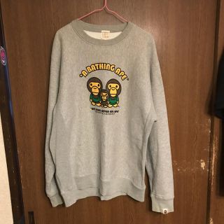 アベイシングエイプ(A BATHING APE)のa bathing APE スウェット トレーナー クルーネック(スウェット)