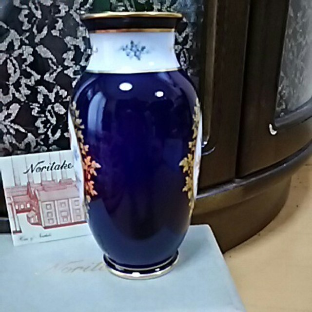 Noritake(ノリタケ)の未使用ノリタケ花瓶 インテリア/住まい/日用品のインテリア小物(花瓶)の商品写真