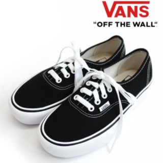 ヴァンズ(VANS)のvans スニーカー 黒 23cm 今期 美品(スニーカー)