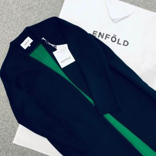 エンフォルド(ENFOLD)の◆美品◆ENFOLDエンフォルド ノーカラーコート ネイビー enfold(チェスターコート)