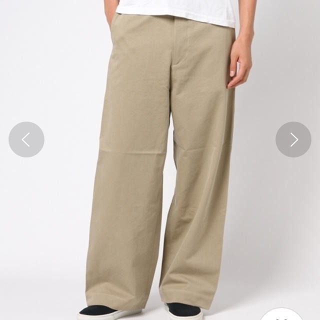AURALEE WASHED FINX  CHINO WIDE PANTS