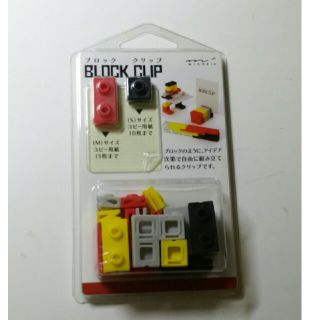 ミドリ　ブロック　クリップ　赤（24個入）(その他)