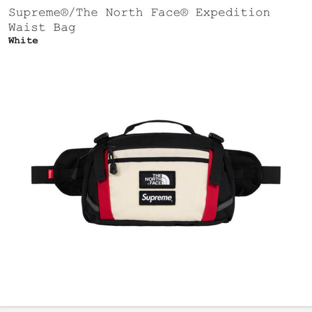 白 Supreme North  Expedition Waist Bag