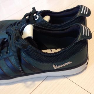 【確認用お写真】adidas \u0026 vespaレザースニーカー 25.0cm