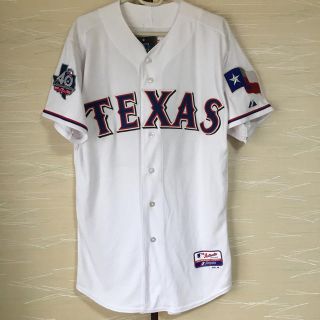 マジェスティック(Majestic)のMLB  ジョシュ・ハミルトン レンジャーズジャージ(記念品/関連グッズ)