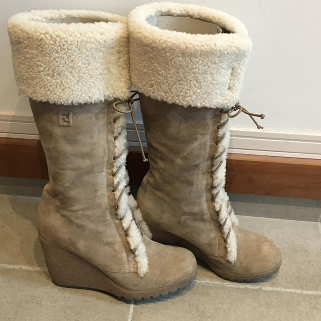 超美品! FENDI ファーブーツ 36 1/2