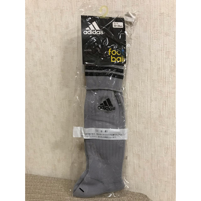 adidas adidas サッカーソックス グレーの通販 by 56yumi5637 adidas サッカー ソックス パープル 25~27cm